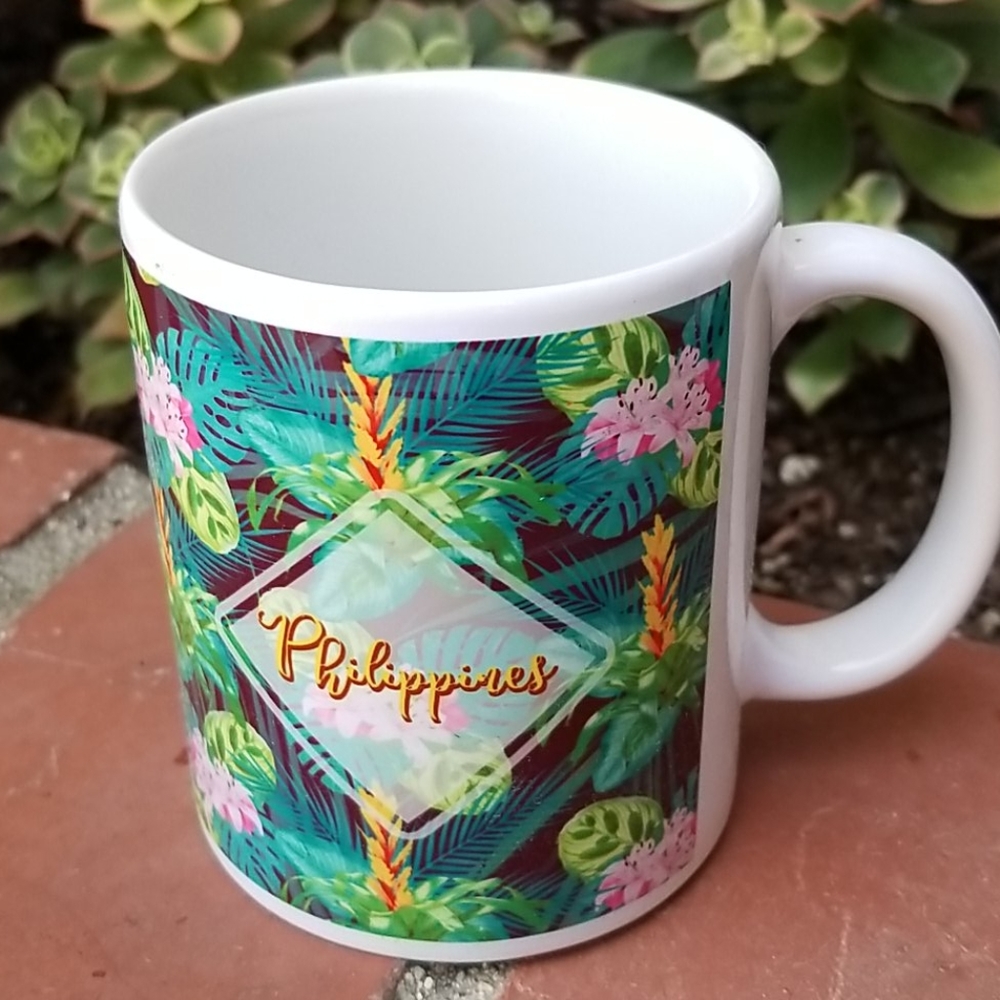 Philippines Coffee Cup Floral - Picture 2 of 5